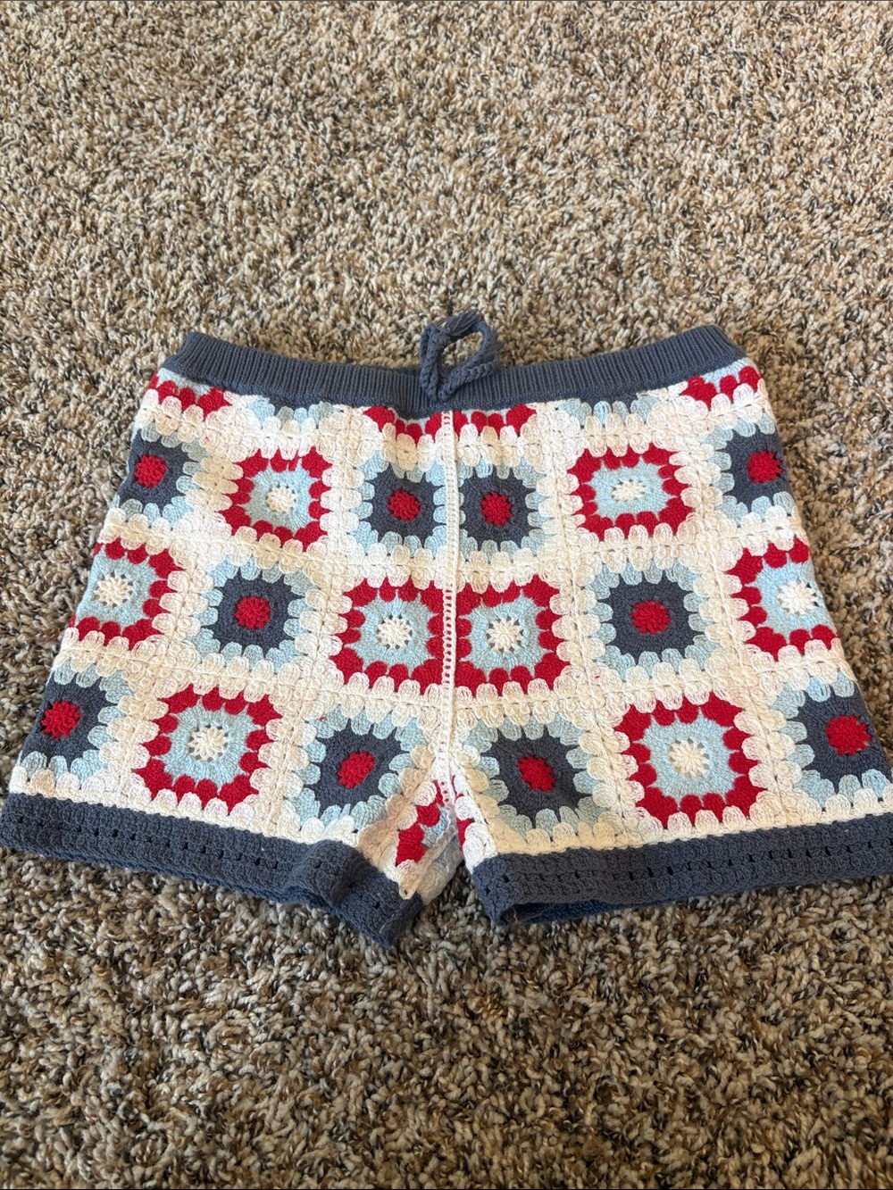 Art Class Crochet Red/White/Blue Girls Shorts